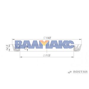 манжета балансира 115х148х14,5