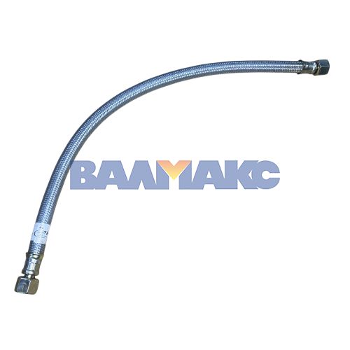 шланг тормозной передний КАМАЗ 630 мм, D=20 мм М20хМ20 (гайка+гайка)