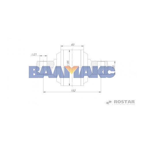 шарнир реактивной штанги КамАЗ-6520 (аналог 180.6755-026)