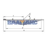 рессора МАЗ-509 задняя (15 листов) L=1846 мм ЧМЗ без ушка
