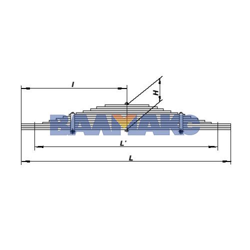 рессора задняя КамАЗ (13 листов)