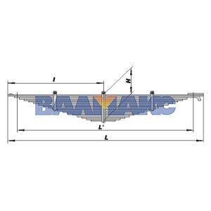 рессора передняя КамАЗ (18 листов)