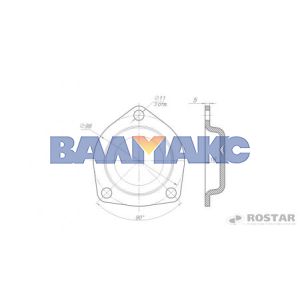 крышка для модернизации штанги 5511-2919012 при сборке с РМШ 5511-2919026-15