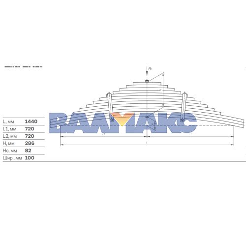 рессора задняя 6520-2912012