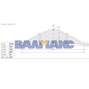 рессора задняя 6520-2912012