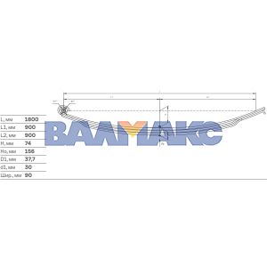 рессора передняя КамАЗ 65115-2902012-15