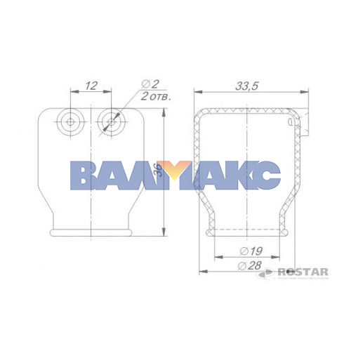 колпачок защитный выводов датчика указателя уровня топлива
